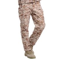 Vyriškos Softshell vandeniui atsparios karinės kamufliažinės kelnės Šiltos vėjui atsparios vilnos armijos kovinės taktinės kelnės Žiemos lauke Žygiai Žvejybai Medžioklės rūbai L dykuma