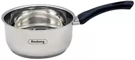 Puodas Rosberg R51210E18K, 18 cm, 2,1 litro, bakelito rankena, nerūdijantis plienas