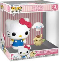 FUNKO POP! Vinilinė figūrėlė: Hello Kitty and Friends - Kitty with Cinnamoroll & Pompompurin, 6.9, 8.9, ir 25.4 cm