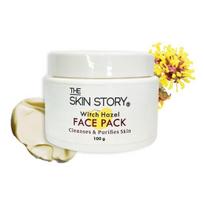 The Skin Story Re-Mineralizing Witch Hazel Face Pack | Deep Cleansing, Blackhead Remov| Suitable for Oily Skin | Paraben Free 100g white