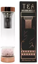 Ancient Wisdom Stiklinis arbatos buteliukas su sieteliu ir rožiniu kvarcu, 500 ml