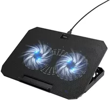 Cooling stand regulated for laptop 2 x USB A LED Hoco GA4 juodas