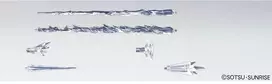 Gunpla efektų detalės Builders Parts HD MS Effect 01 Bandai 61943