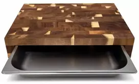 Pjaustymo lenta 38x29x7cm, su padėklu iš akacijos