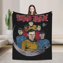 Stars Treks Long Life  Blankets  Decorative Flannel Throw Blanket For Outdoor Soft Custom DIY Quality Bedspread Gift 30x40in