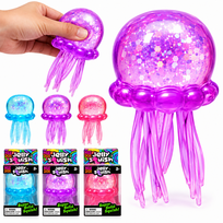 NeeDoh didelė meduza – minkštas stresą mažinantis žaislas - violetinis