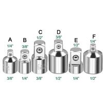 6 vnt. Vape reketinis raktas žaidimų kėdė lizdo adapteris Ecoflow 1/2  įrankiai 3/8  kirvis 1/4  Vevor nerūdijančio plieno Fugees darbo įrankių rinkinys gray