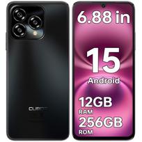 CUBOT A40 Išmanusis telefonas Android 15, 12GB+256GB/1TB, 6.88  HD+ 120Hz Ekranas, 48MP Kamera, 5100mAh, 4G Dvi SIM kortelės/Veido ID/OTG/NFC/GPS/Dvigubi Garsiakalbiai juoda