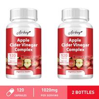 Apple Cider Vinegar Capsules – High Purity, Gentle & Easily Absorbed, Suitable for Men and Women, Nutritional Supplement 120*2 red