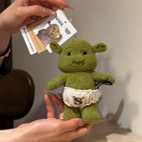 New Shand Moo Dreamworks Shrek Pendant Ugly Cute Soft Stuffed Doll Bag Charm Hanging Decor Animation Collectors Gift gray