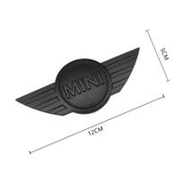 Mini priekinis ir galinis dangčio emblema ženkliukas apdaila BMW Mini Cooper R55 R56 R50 R60 R61 Pakeičiamas logotipas Automobilio stiliaus aksesuarai qclyn77 1pcs matinė juoda spalva