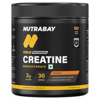 Nutrabay Gold Micronised Creatine Monohydrate Powder 3000 mg Creatine per Serving, NABL Lab Tested – Increases Muscle Mass, Strength & Power – P