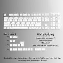 130 Keys Pudding Keycaps Mechanical Gaming Keyboard Translucent Key Cap Set For 61% 68% 84% 87% 98% Layout Oem Rgb Keyboard as the picture