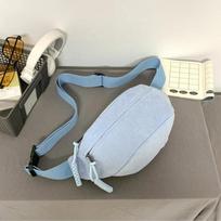 Women Waist Pack Large Capacity Corduroy Fanny Pack Street Chest Bag Fashion Shoulder Crossbody Bags Casual Waist Belt Bag mėlyna