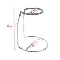 Nerūdijančio plieno vyno dekantavimo stovel Ilgalaikis Neslystantis Stabilus Pagrindas Laikiklis Namų Barui Virtuvei Valgomojo Stalui Large double ring gray
