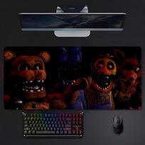 Ffive Nights At Freddys Game Horror Mouse Pad Mousepad Large Gaming Lockedge Thickened Pc Table Desk Mat 800x400x2mm brown