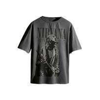American Rock Band NIRVANA Classic Poster Graphic Print T-shirt Men Women Loose Casual Oversized Top O-neck Cotton Short-sleeve Summer New Tee XXL juoda