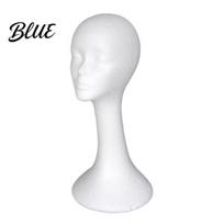 Mannequin Head for Hats Foam Head, Male Female Hat Display Stand, Lightweight Model Wig Storage Making Supplies A