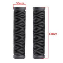 Bike Handlebar Handle Hand Grips MTB Mountain Bicycle Scooter Black Soft Rubber Bicycle Replacement Accesseries 22.2-25.4mm 130MM black