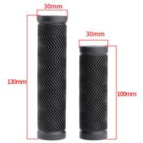 Bike Handlebar Handle Hand Grips MTB Mountain Bicycle Scooter Black Soft Rubber Bicycle Replacement Accesseries 22.2-25.4mm 100MM 130MM