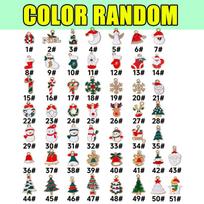 300pcs Random Mix Enamel Christmas Snowman Charm Santa Claus Pendants for Jewelry Making Earrings Necklace DIY Accessories 100pcs gray