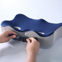 Memory Foam Seat Cushion Chair Butt Removable Comfort Pad Coccyx for Blue Grey blue