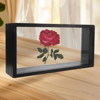 Shadow Box 3D Picture Frame Bouquet Badges Wedding Flower,Clear,Art with Glass Cover,Keepsake ruda