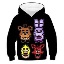 2025 MINISO Pavasario ir Rudens Hoodies Fnaf Hoodies jaunimui Megztiniai Vyriški Drabužiai Ilgomis Rankovėmis Poliesteris Plonas stilius Su Gobtuvu Viršutiniai Drabužiai 140 white