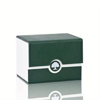 Card Deck Box, Holds 120+ Single Sleeved Cards, PU Faux Leather, Strong Magnetic Closure, Suitable For MTG/TCG/CCG Card Deck gray