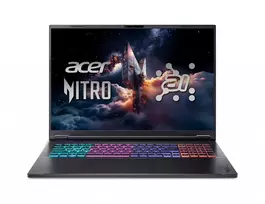 Acer Nitro 18 AI AN18-61 žaidimų nešiojamas kompiuteris, 18 colių QHD+ 240Hz, AMD Ryzen AI 9 365, 32GB DDR5, 1TB SSD, RTX 5060, Windows 11