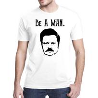 Be A Man Swanson T-Shirt XXXL balta