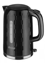 AMICA KM3010 1,7 L juodas virdulys – 2200 W nerūdijančio plieno belaidis virdulys su paslėptu kaitinimo elementu, 360° pagrindu, automatinio išsijungimo ir apsaugos nuo išvirimo funkcijomis