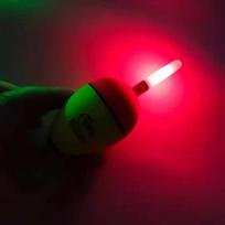 Dual-Color Luminous EVA Foam Float for Silver and Bighead Carp Sea Rod 10g without battery red