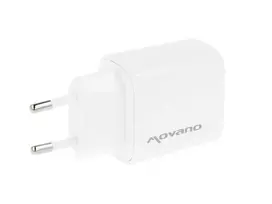 MOVANO GaN 30W USB-C PD + USB-A įkroviklis (baltas)
