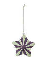 Broste Copenhagen - Pulp Star Ornament - Kalėdiniai žaisliukai ir eglutės aksesuarai - Violetinė
