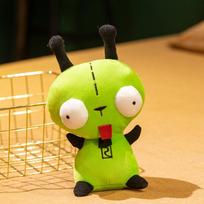New Alien Invader Zim 3D Eyes Robot Gir Knapsack Cute Stuffed Plush Kawaii Plush Doll Knapsack for Boys Girls Birthday Gifts 25cm yellow