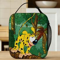 Marsupilamis Lunch Bag  Picnic Lunch Box For Women Fun Print Thermal Tote Handbags Oxford Portable Cooler Bag One Size gray