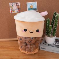 Cup Of Bubble Tea Plush Toys For Children Stuffed Boba Plush Bubble Tea Small Paws Pillow Food Plush Toy For Girls Plush Bag 40cm long ruda