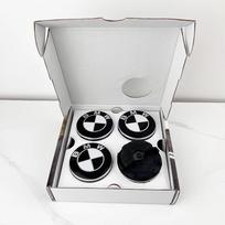 BMW GROUP 4vnt. 56MM 68MM Plaukiojantis ratlankio centrinis dangtelis BMW M E39 E46 E60 E90 F10 F30 G32 G38 G01 G02 G05 F45 F46 F48 F49 F39 F90 hkdf39 68mm  4pcs juoda balta spalva