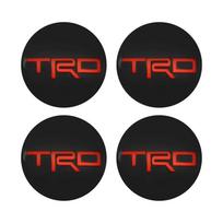 4 vnt. Toyota TRD Corolla Auris Yaris Prius Highlander 60 mm 56 mm Automobilio ratlankio centrinio dangtelio lipdukai Ženkliukas Priedai red