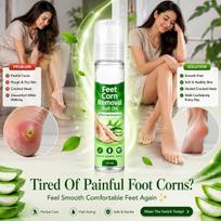 Feet Corn Removal Roll On 15ml | Corn & Callus Remover Solution | Softens Hard Skin & Rough Feet | Fast-Acting Foot Care Formula | Easy Roll-On Ap beige