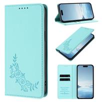 Elegant Fashion Magnetic Peony pressed flower Leather Phone Case For iPhone 17 Pro Max 16 Plus 15 14 13 12 11 Shockproof Cover iPhone 12 Pro Max white
