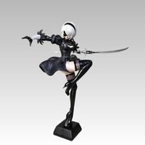 Nier Automata Yorha 2b Figure Anime Game Pvc Collectible Statue Pc Case Decoration Desktop Ornament Action Figure Model Toy Gift gray