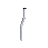 Manual Urinal Flush Valve Hand Press Delay Feature Stainless Steel Inlet Outlet Bellows Pipe for Hotel Public Restroom F 17.5cm