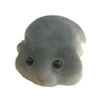Mielas Taba Squishy Hamsteris Suspaudžiamas Žaislas Animacinis Fidget Žaislas Juokingas Pliušinis Suspaudžiamas De-streso Žaislas Streso Malšinimui Vaikams Suaugusiems Dovana pilka