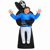 Pripučiamas ateivio vaiduoklio kostiumas Helovino vakarėliui Cosplay Suaugusiems Vaikams Unisex Juokingas Baisus aprėpalas Adult 150-190cm blue