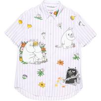 Acne Studios Graphic print Striped Shirt CB0119-DFB XS white