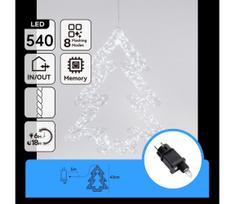 Aigostar - LED lauko kalėdinė dekoracija 540xLED/6W/230V IP44 šaltai balta 45cm