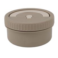 316 Stainless Steel Thermal Bento Lunch Box 470ml Portable Insulated Lunch Container Sealed Beige gray