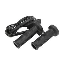 1 Pair Electric Heating Hand Grips 5 Gears Adjustable Motorcycle ATV Warm Heated Handle Grip Cover for 22mm Handlebar black
